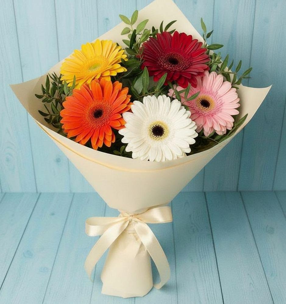 Букет цветов из: Герберы в Колюбакино