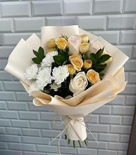 Букет цветов из:  Розы и Хризантемы в Колюбакино