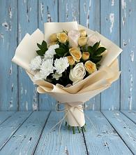 Букет цветов из:  Розы и Хризантемы #REPLACE_PRED# Колюбакино