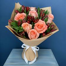 Букет цветов из:  Розы и Альстромерии в Колюбакино