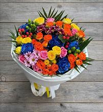 Букет цветов из:  Розы и Хризантемы #REPLACE_PRED# Колюбакино