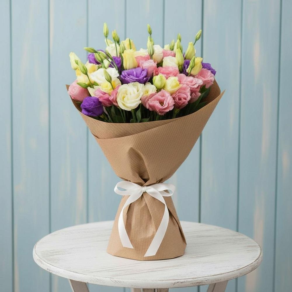 Букет цветов из: Лизиантусы в Колюбакино