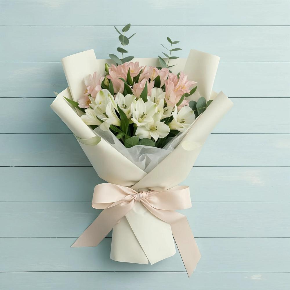 Букет цветов из: Альстромерии в Колюбакино