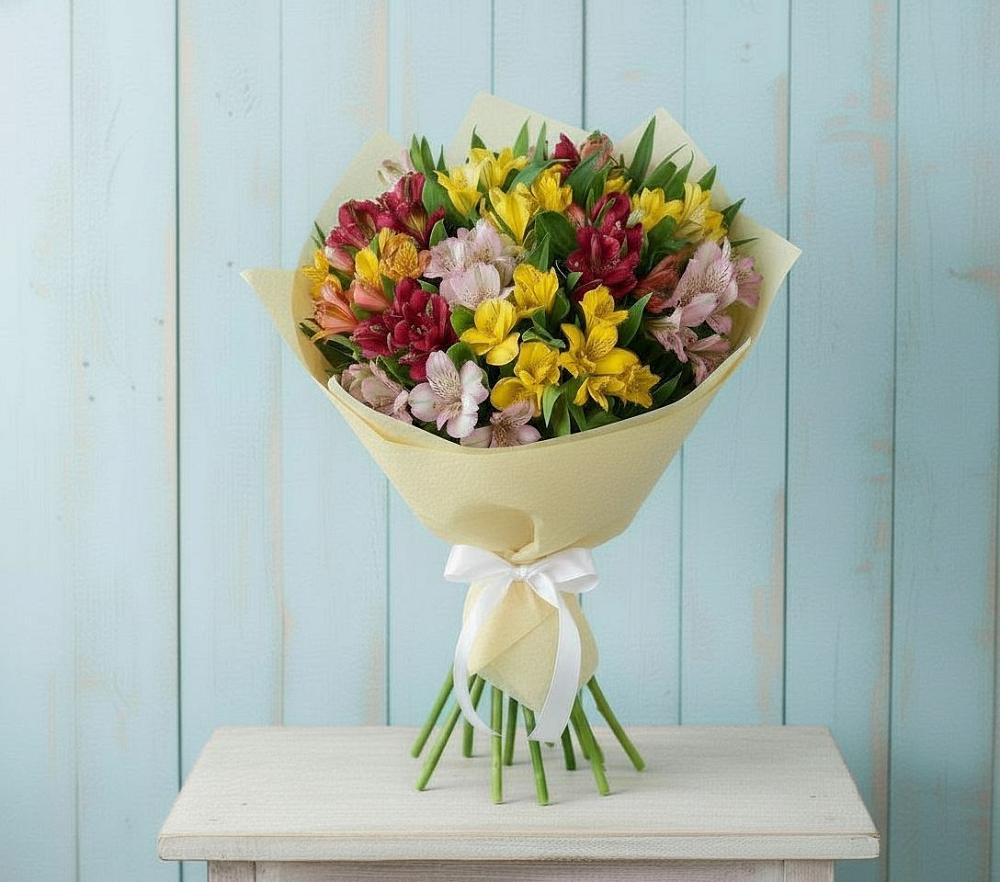 Букет цветов из: Альстромерии в Колюбакино