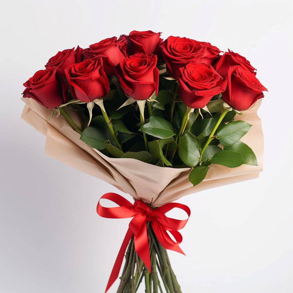 Букет 11 Красных роз Эдлесс Лав в Колюбакино