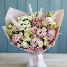 Букет цветов из:  Альстромерии и Розы в Колюбакино