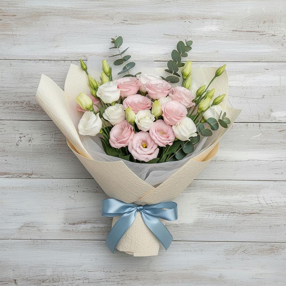 Букет цветов из: Лизиантусы в Колюбакино